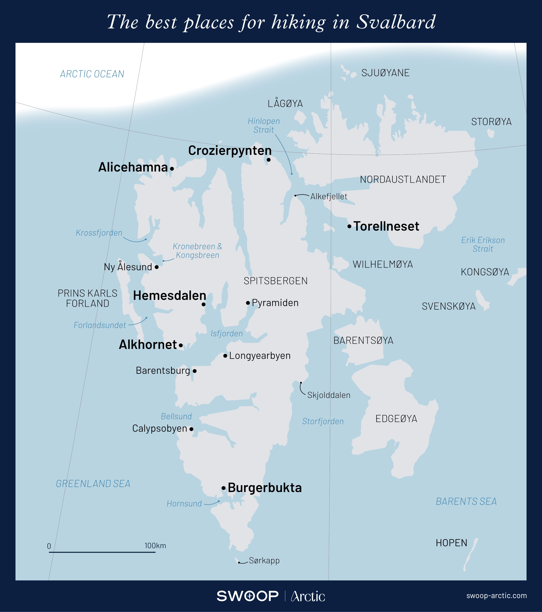Hiking in Svalbard
